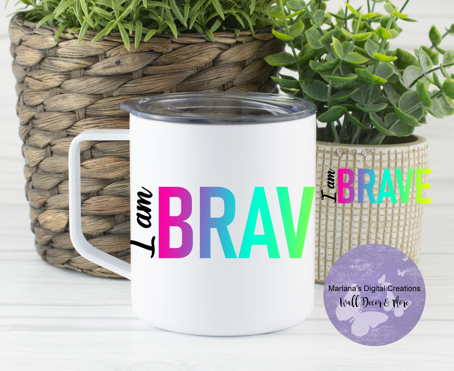 I Am Brave 14oz Townie Mug