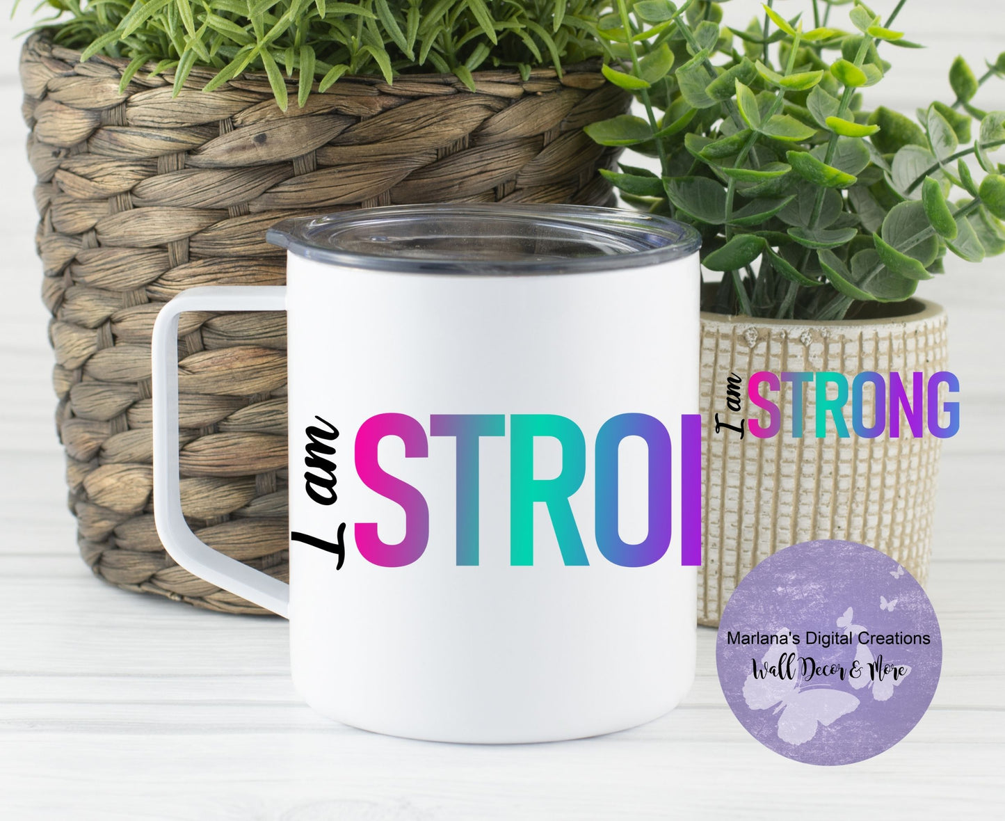 I Am Strong 14oz Townie Mug