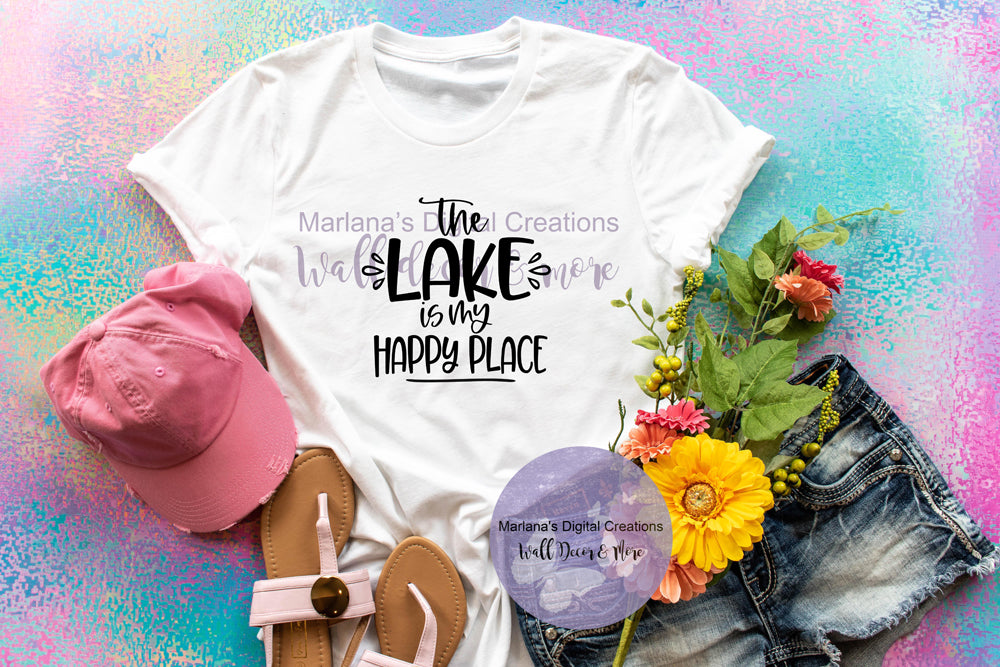 Lake Happy Place - Vinyl Print