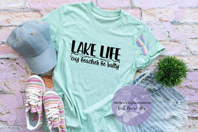 Lake Life Salty - Vinyl Print