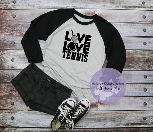 Live Love Tennis - Vinyl Print