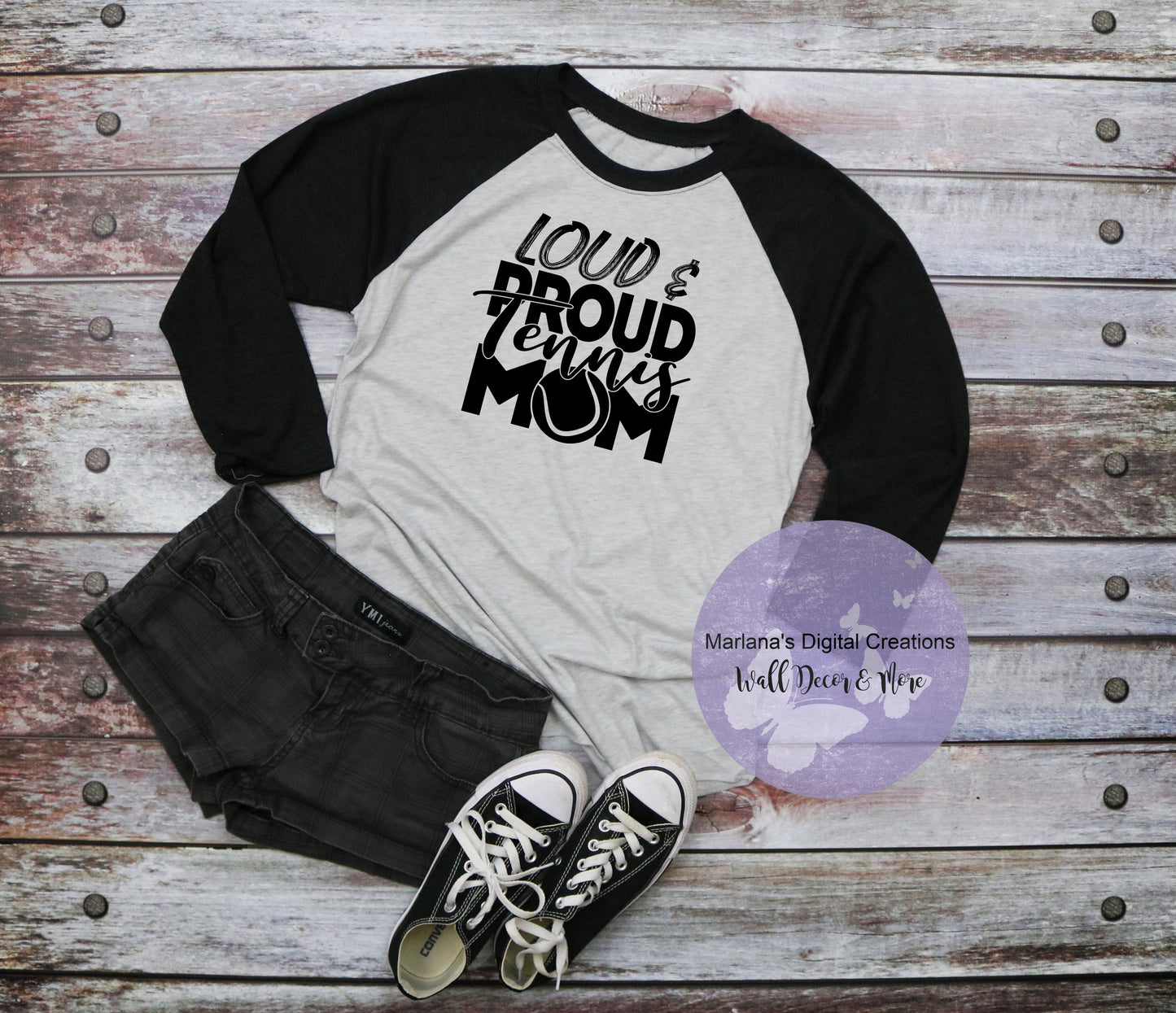 Loud & Proud Tennis Mom - Sublimation Print