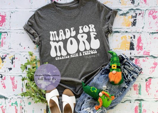 Made For More Created With A Purpose HMD - Screen Print