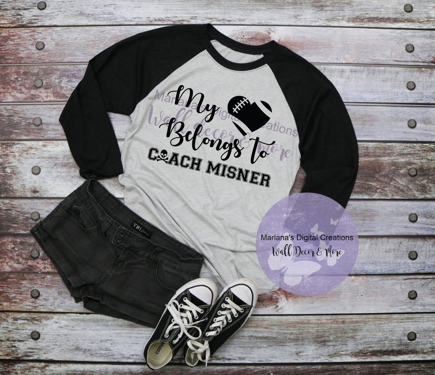 My Heart Belongs to Coach - Vinyl Print