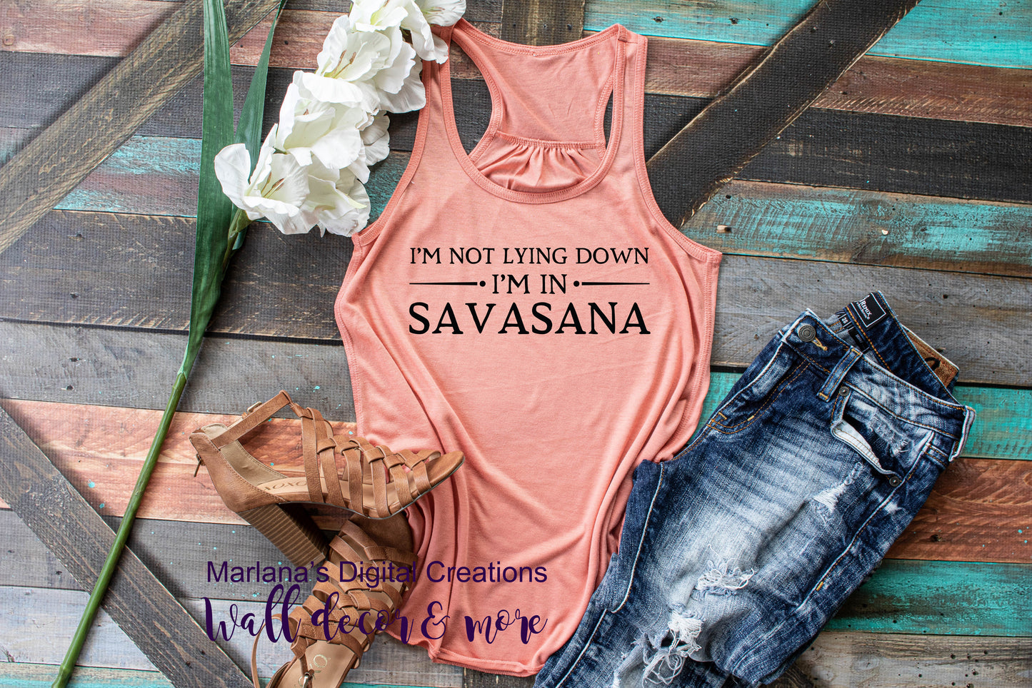 Not Lying Down Savasana - Vinyl Print