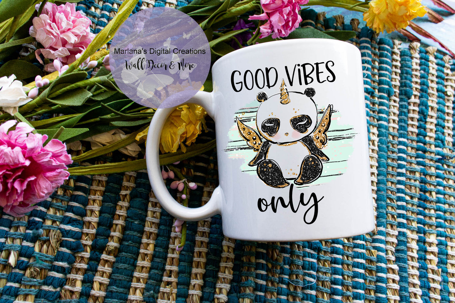 Panda Good Vibes Only - Mug