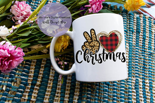 Peace Love Christmas - Mug