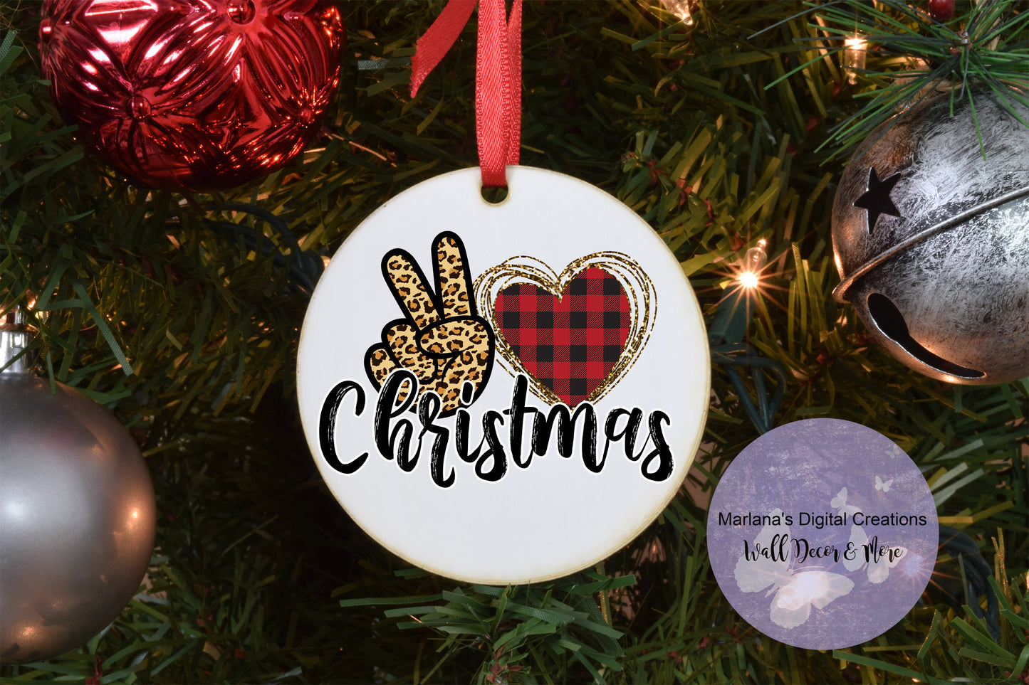 Peace Love Christmas - Ornament