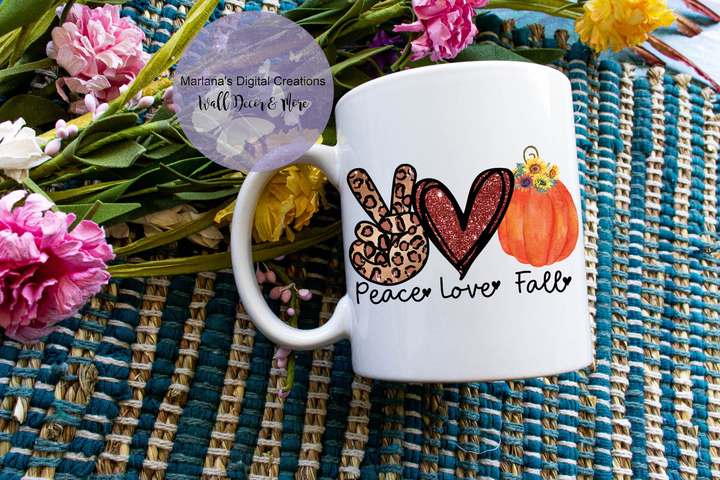 Peace Love Fall - Mug