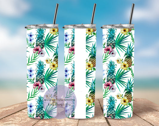 Pineapple 20oz Skinny Tumbler