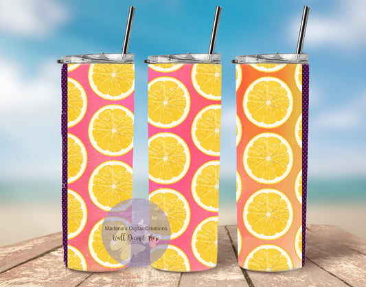 Pink Lemonade 20oz Skinny Tumbler