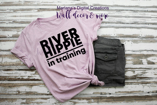 River Hippie In Training - Vinyl Print