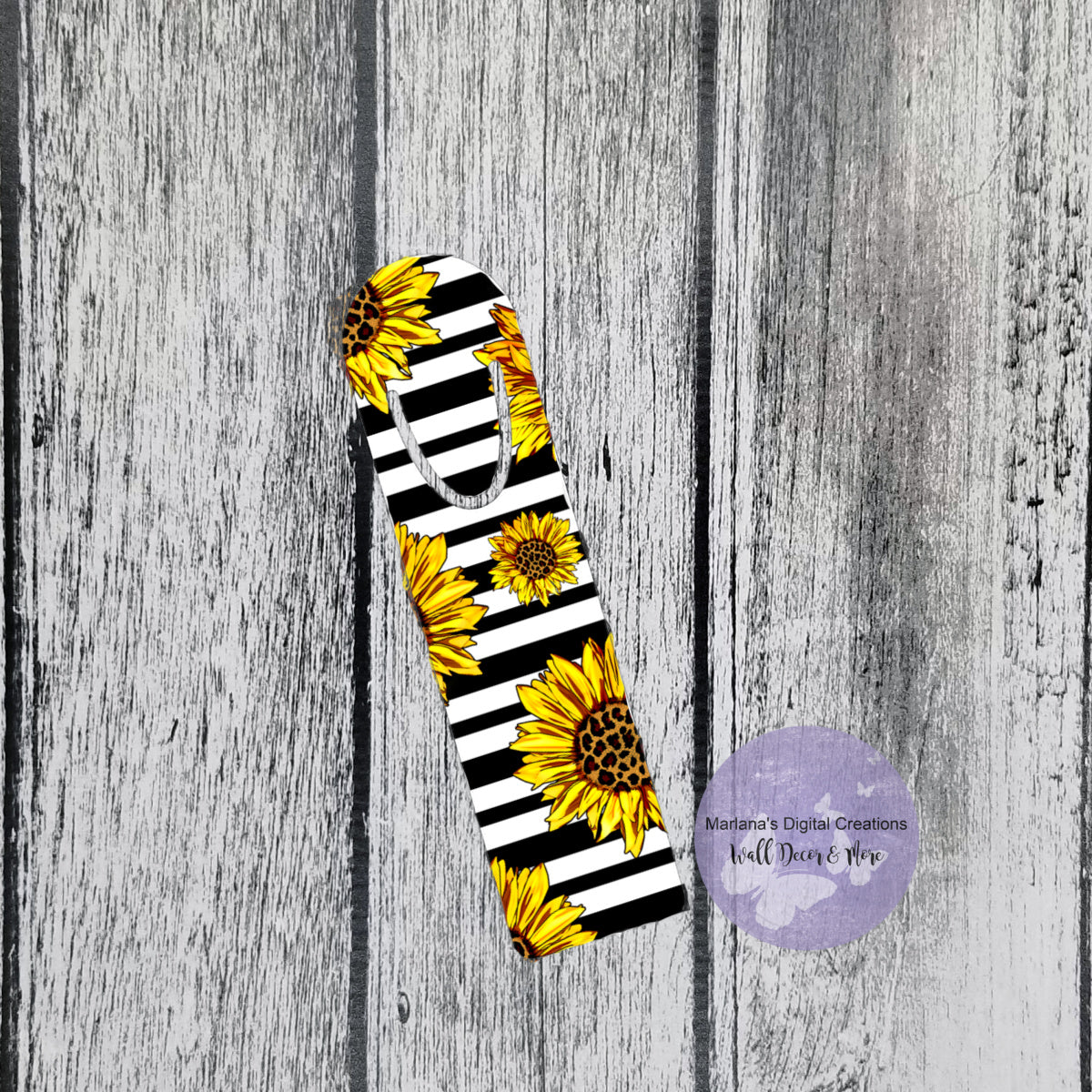 Striped Sunflowers Bookmark