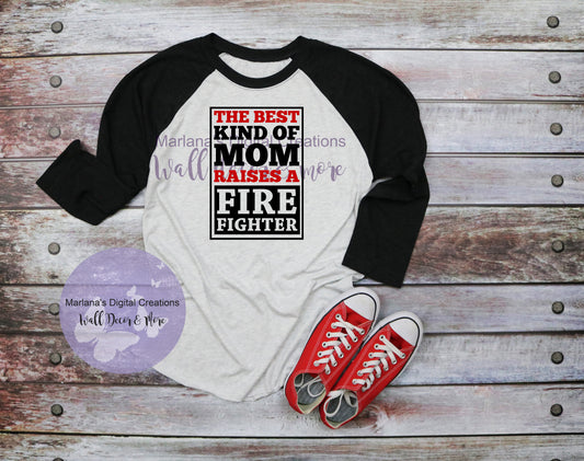 The Best Kind Of Mom Firefighter - Vinyl Print