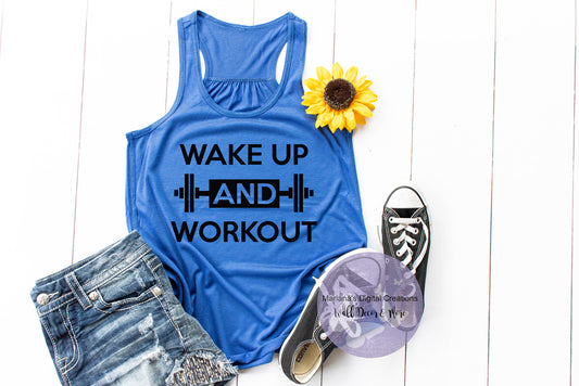 Wake Up and Work Out - Vinyl Print